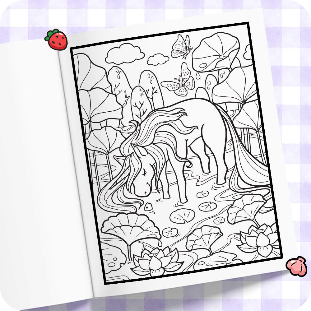 Unicorn Coloring Book