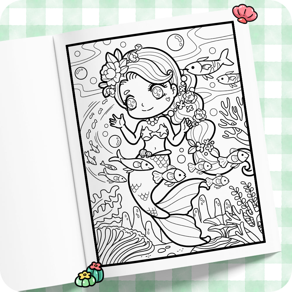 Mermaid Coloring Book