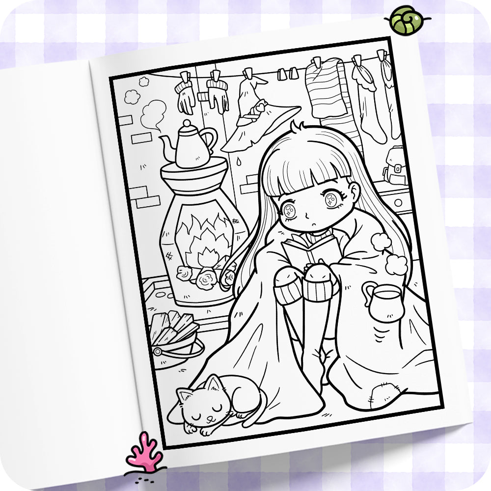 Little Witches Coloring Book