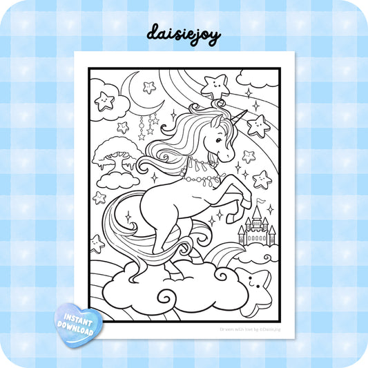 Unicorn Coloring (PDF Download)