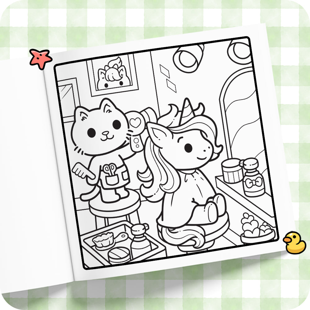 Cute Unicorn Coloring Book