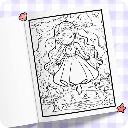 Little Witches Coloring Book