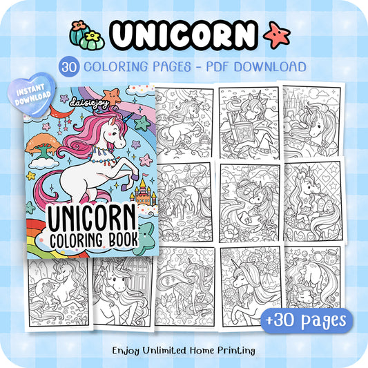Unicorn Coloring (PDF Download)