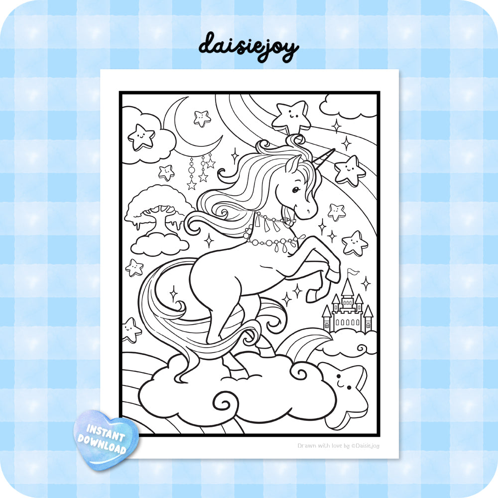 Unicorn Coloring (PDF Download)